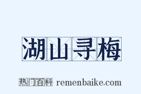 湖山寻梅是什么意思的图片